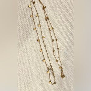 Satya Jewelry Gold Charm Necklace. Like new condition. Two pieces set. One size.